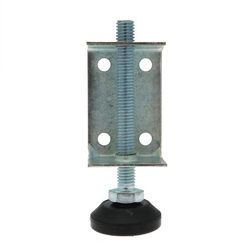 Lote de 12 soportes ajustables para zócalo con pies niveladores M8 x 70 mm. Pies roscados con soporte para rodapiés, fijaciones de zócalos, montaje de muebles y electrodomésticos. Hasta 400 kg por pie Lote de 12 soportes ajustables para zócalo con pies niveladores M8 x 70 mm. Pies roscados con soporte para rodapiés, fijaciones de zócalos, montaje de muebles y electrodomésticos. Hasta 400 kg por pie