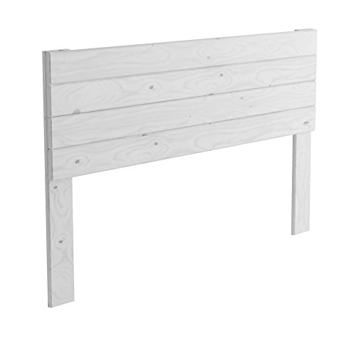 LUFE Testa 4 Cabecero con Patas, Madera, Blanco nórdico, 145x4x90 cm