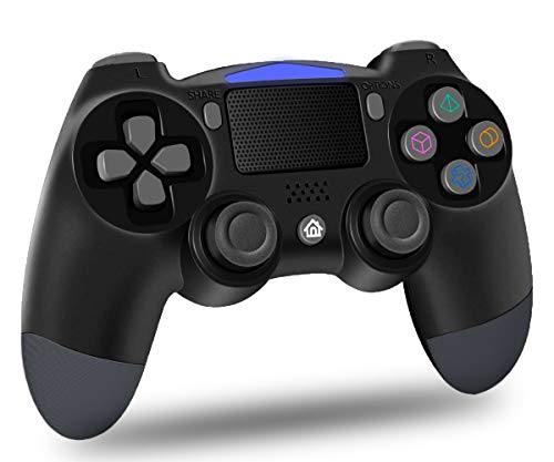 Maegoo PS4 Mando Inalámbrico, Bluetooth Mandos PS4 Gamepad Joystick para PS4/Slim/Pro, Mando de Juegos con Dual Vibración, Somatosensorial de 6 Ejes, Panel Táctil, Audio