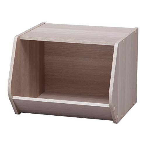 Marca - Movian Nicho de almacenamiento abierto en madera - Caja de almacenamiento modular de madera apilable STB-400 - Roble claro, 40 x 38,8 x 30,5 cm de ancho (531483) Marca - Movian Nicho de almacenamiento abierto en madera - Caja de almacenamiento modular de madera apilable STB-400 - Roble claro, 40 x 38,8 x 30,5 cm de ancho (531483)
