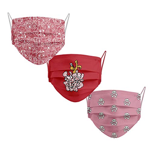 Mascarillas Infantiles Reutilizables Homologadas Flamenca, Calaveras y Collage Rosa de Callate La Boca Pack de 3 Mascarillas Infantiles Reutilizables Homologadas Flamenca, Calaveras y Collage Rosa de Callate La Boca Pack de 3