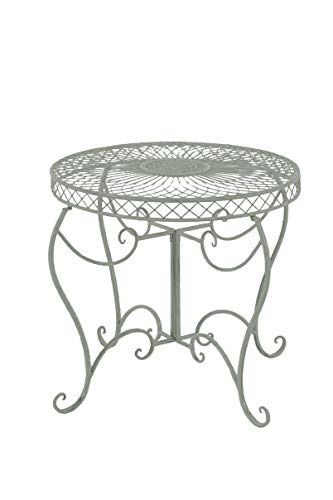 Mesa de Jardín en Hierro Sheela | Mesa Redonda Ø 76 cm en Estilo Medieval | Mesa de Exterior Estilo Rústico | Color:, Color:Antiguo-Verde Mesa de Jardín en Hierro Sheela | Mesa Redonda Ø 76 cm en Estilo Medieval | Mesa de Exterior Estilo Rústico | Color:, Color:Antiguo-Verde