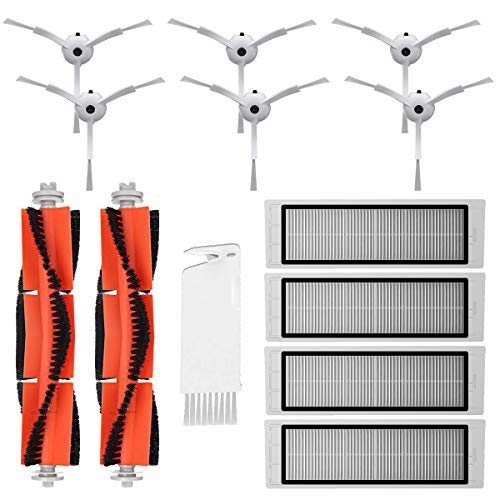 MIRTUX Kit de repuestos Compatible con Xiaomi Mi Robot 1 y 2. Pack de Accesorios de Recambio para Robots aspiradora S50 S51 con Cepillo Lateral, Rodillo Central, filtros y Herramienta MIRTUX Kit de repuestos Compatible con Xiaomi Mi Robot 1 y 2. Pack de Accesorios de Recambio para Robots aspiradora S50 S51 con Cepillo Lateral, Rodillo Central, filtros y Herramienta