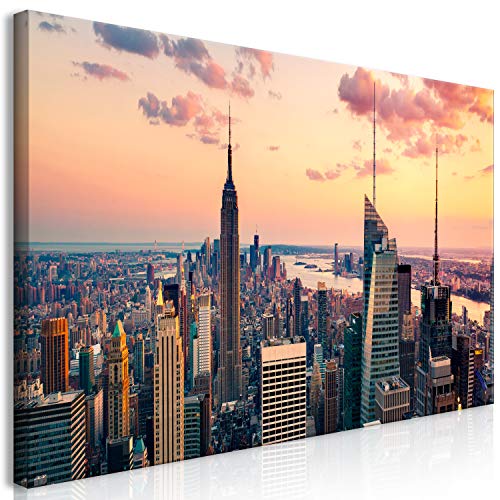 murando Cuadro Mega XXXL New York 160x80 cm Cuadro en Lienzo en Tamano XXL Estampado Grande Gigante Imagen para Montar por uno Mismo Decoración De Pared Impresión DIY NY City Ciudad d-B-0235-ak-e