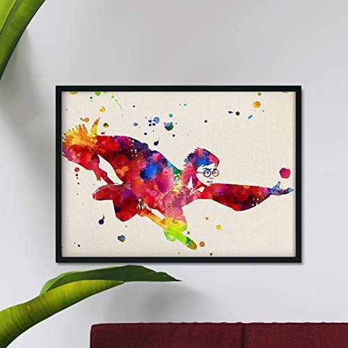 Nacnic Lámina para enmarcar Harry Potter. Poster Estilo Acuarela. Lamina con imágenes de la película Harry Potter. Papel 250 Gramos, tamaño A3 Nacnic Lámina para enmarcar Harry Potter. Poster Estilo Acuarela. Lamina con imágenes de la película Harry Potter. Papel 250 Gramos, tamaño A3