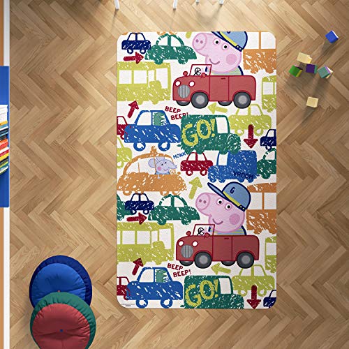 Oedim Alfombra PVC Peppa Pig George Cars | 95 x 95 cm | Producto Oficial y Original | Suelo vinílico | Decoración del Hogar | Peppa Pig | Oedim Alfombra PVC Peppa Pig George Cars | 95 x 95 cm | Producto Oficial y Original | Suelo vinílico | Decoración del Hogar | Peppa Pig |