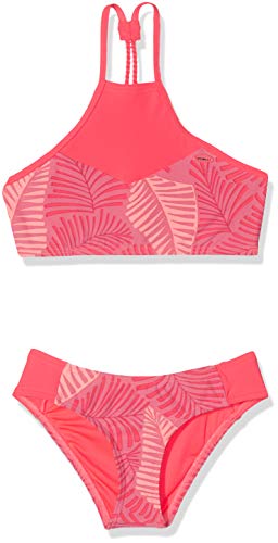 O'NEILL Pg - Bikinis de Cuello Alto para niña, Niñas, Bikinis, 9A8374, Rosa AOP, 164