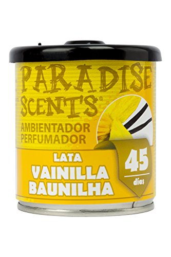 Paradise PER80129 Perfumador Lata Vainilla, Color Amarillo, 100 gr