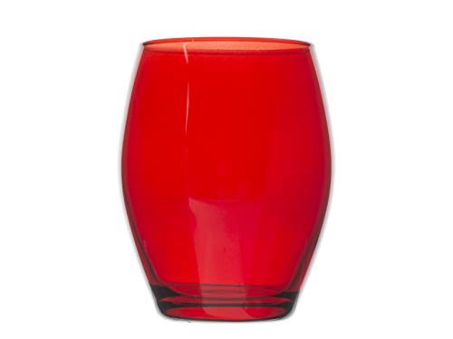 Pasabahce 489271 Montecarlo - Juego de 6 vasos, color rojo, 39 cl, cristal