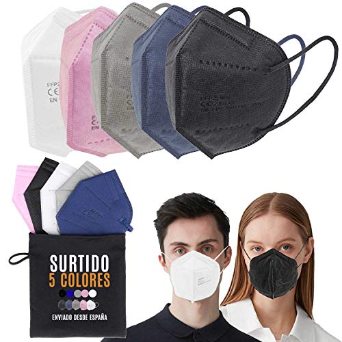 PAULA ALONSO PA Mascarillas FFP2 Surtido de colores - Homologada CE EN149:2001+A1:2009 FFP2 NR (12 SURTIDAS) PAULA ALONSO PA Mascarillas FFP2 Surtido de colores - Homologada CE EN149:2001+A1:2009 FFP2 NR (12 SURTIDAS)