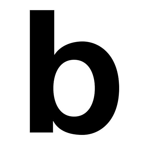 Pegatina de letras -b en negro, altura 10 cm, número de casa autoadhesivo, número de casa, para exterior, buzón, puerta, resistente a la intemperie, kfz_673_b
