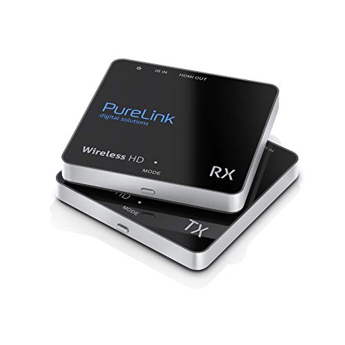 PureLink Juego de extensión HD inalámbrico (Receptor y transmisor) para HDMI con Full HD 1080p, inalámbrico en 3D, sin comprimir, Alcance máx. 30m, Negro