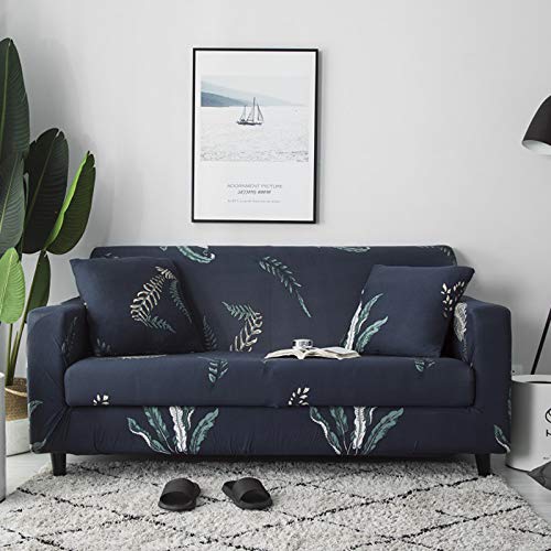 QSCV Elasticidad La Funda para Sofa,Mascotas Antimanchas Funda Sofá,Modelo Diseñada Impreso Protector De Muebles Anti-resbalón Cubiertas De Couch para Chaise Longue-Azul Marino 4-Seater 235-300cm QSCV Elasticidad La Funda para Sofa,Mascotas Antimanchas Funda Sofá,Modelo Diseñada Impreso Protector De Muebles Anti-resbalón Cubiertas De Couch para Chaise Longue-Azul Marino 4-Seater 235-300cm
