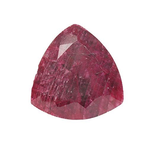 Real Gems 1 Pieza 27 mm de rubí Natural facetado 73.00 CT trillón de Piedras Preciosas Cortadas, Piedra de rubí roja Suelta de Calidad AAA Superior