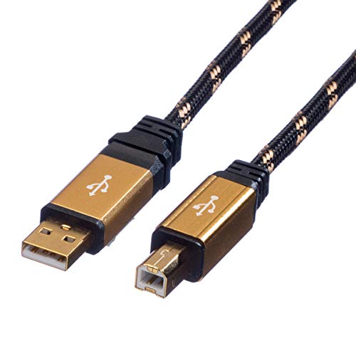 Roline Cable Gold USB 2.0 Tipo A-b Conector/Conector 1.8m