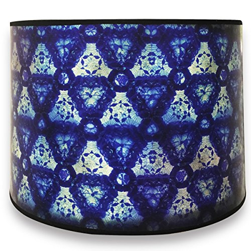 Royal Designs, Inc HBC-8038-10 - Pantalla para lámpara (25,4 x 25,4 x 20,3 cm), diseño de caleidoscopio, color azul