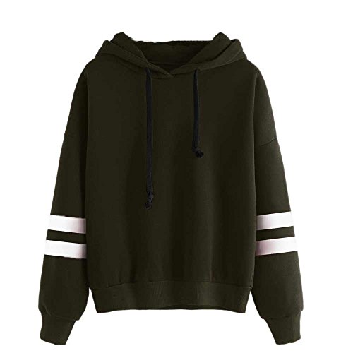 SHOBDW Sudadera Moda Mujer Suave Elegante Sexy Print Lindo o-Cuello Puro Otoño Invierno Sudadera con Capucha de Manga Larga (L, Ejercito Verde) SHOBDW Sudadera Moda Mujer Suave Elegante Sexy Print Lindo o-Cuello Puro Otoño Invierno Sudadera con Capucha de Manga Larga (L, Ejercito Verde)