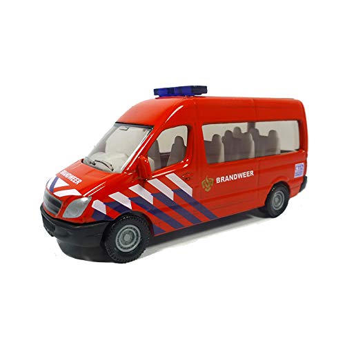 Siku 0808003 Transporte de Bomberos Países Bajos Metal Plástico Rojo Remolque Coche de Juguete para niños