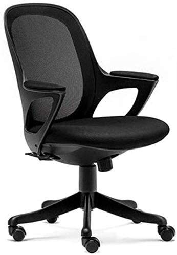 Sillones GSN Silla de Oficina Silla de la computadora Silla Estudiantes aprenden a Escribir Silla Estudio Silla giratoria elevable Inicio Peso 500 Kg (Color : Black)