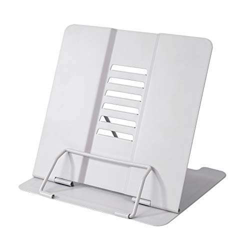Soporte para Lectura de Libros de Cocina con 6 ángulos Ajustables y Clip de Papel, Estantes de Exhibición de Metal para Recetas, Libros de Texto, Documentos, Libros de Música Soporte para Lectura de Libros de Cocina con 6 ángulos Ajustables y Clip de Papel, Estantes de Exhibición de Metal para Recetas, Libros de Texto, Documentos, Libros de Música