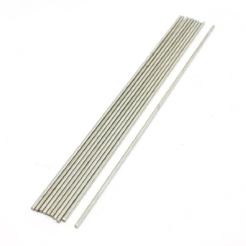 Sourcingmap A13090200UX0731 Varillas Redondas, Plata, 200 x 2 mm, Set de 10 Piezas Sourcingmap A13090200UX0731 Varillas Redondas, Plata, 200 x 2 mm, Set de 10 Piezas