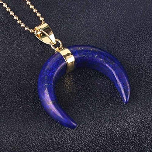 Suave Crystal, la Media Luna Collar piedra preciosa natural, Violeta Cristal de cuarzo blanco rosado de la piedra preciosa del oro sanación con cristales de cuarzo gota colgante de regalo de la joyerí Suave Crystal, la Media Luna Collar piedra preciosa natural, Violeta Cristal de cuarzo blanco rosado de la piedra preciosa del oro sanación con cristales de cuarzo gota colgante de regalo de la joyerí