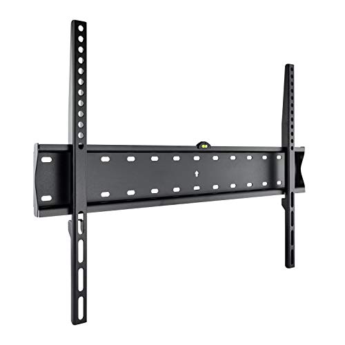 TooQ LP4170F-B - Soporte fijo de pared para monitor/TV/LED de 37" a 70", hasta 40kg de peso, distancia a la pared 27mm, incluye nivel de burbuja, ultra delgado, formato VESA hasta 600x400, color negro