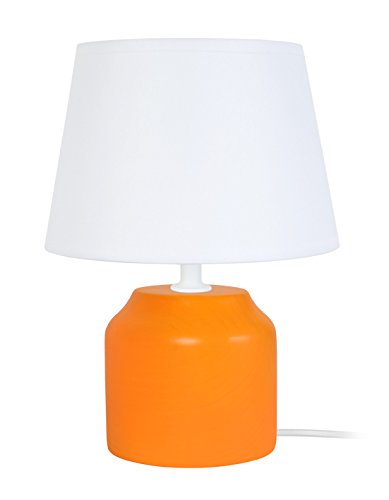 Tosel 65284 lámpara Noche, 1 luz, madera, E14, 40 W, Naranja, 16 x 24 cm