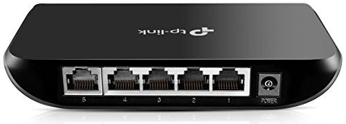 TP-Link TL-SG1005D - (Enchufe Americano) Switch de red con 5 puertos Gigabit 10/100/1000Mbps (3 años de garantía)