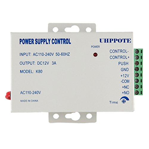 uhppote AC 110 – 240 V a DC 12 V 3 A Fuente de alimentación para puerta acceso Control Mundo amplio voltaje