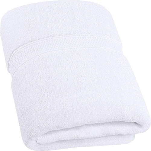 Utopia Towels - 700 gsm Toallas de baño de algodón (90 x 180 cm) Hoja de baño de Lujo hogar, los baños, la Piscina y el Gimnasio Algodón de Anillos (Blanco)