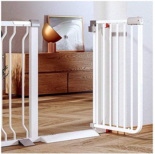 Vallas Escalera y pared del pasillo Montada Dual Lock Puerta del bebé en Instalación simple ajustable adicional Escalera hijo seguro seguridad de la puerta Punch-libre de la presión de la cerca del an