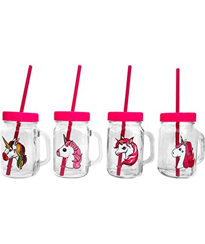 VASARA Lote de 12 Jarras de Unicornios Infantiles para Regalos de Cumpleaños, Comuniones, Bodas y Eventos VASARA Lote de 12 Jarras de Unicornios Infantiles para Regalos de Cumpleaños, Comuniones, Bodas y Eventos