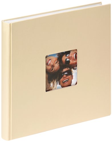 Walther Design - Álbum de Fotos Fun, con Recorte para Foto, Color Beige (Crema), 26 x 25 cm