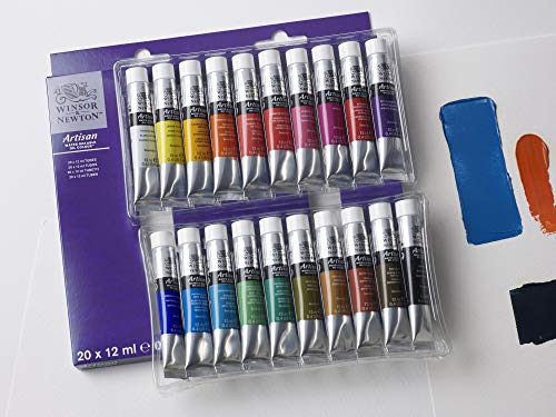 Winsor & Newton Artisan Set iniciación óleo al agua 10x12ml, Multicolor, 10 colores tubos de 12ml