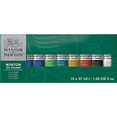 Winsor & Newton- Winton Set de 10 Tubos de 37 ml de óleo, Multicolor (Colart 1490619)