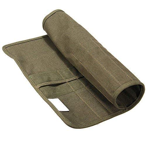 XUTONG - Soporte para pinceles de pintura, 30 ranuras para almacenamiento de pinceles de pintura para acrílico al óleo y acuarela, para artista, pintura gouache, rollo de lona, color verde militar XUTONG - Soporte para pinceles de pintura, 30 ranuras para almacenamiento de pinceles de pintura para acrílico al óleo y acuarela, para artista, pintura gouache, rollo de lona, color verde militar