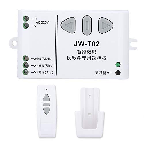 YOUTHINK Pantalla de proyección Control Remoto Interruptor inalámbrico Control de Marcha atrás hacia Arriba y hacia Abajo para Pantalla de películas de proyección portátil(433 MHz) YOUTHINK Pantalla de proyección Control Remoto Interruptor inalámbrico Control de Marcha atrás hacia Arriba y hacia Abajo para Pantalla de películas de proyección portátil(433 MHz)