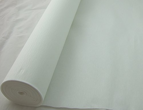 1 White - Jumbo 26 Metre Crepe Paper Roll. 50cm x 26metres long Many uses as decorations, marketing tools, great favourite with schools and the craft industry