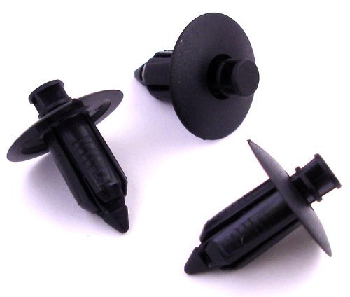 10 x Remaches Plásticos 8mm - Clip Retenedor Cierre Plástico Negro Remache Carrocería Panel
