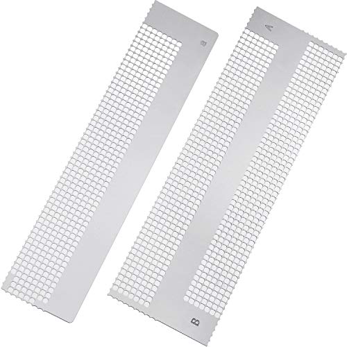 2 Herramientas de Pintura Dibujo de Diamante Regla de Acero Inoxidable Regla de Malla de Bordado de Diamantes con 756 Rejillas en Blanco y 440 Rejillas en Blanco para Pintura de Diamante 5D DIY 2 Herramientas de Pintura Dibujo de Diamante Regla de Acero Inoxidable Regla de Malla de Bordado de Diamantes con 756 Rejillas en Blanco y 440 Rejillas en Blanco para Pintura de Diamante 5D DIY