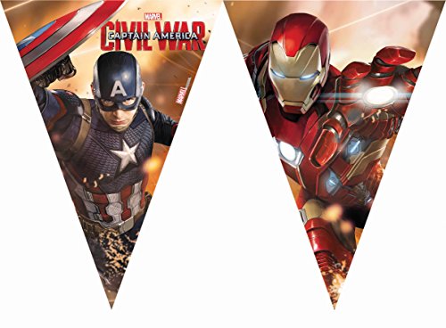 2,3 m Capitán América banderines de la Guerra Civil