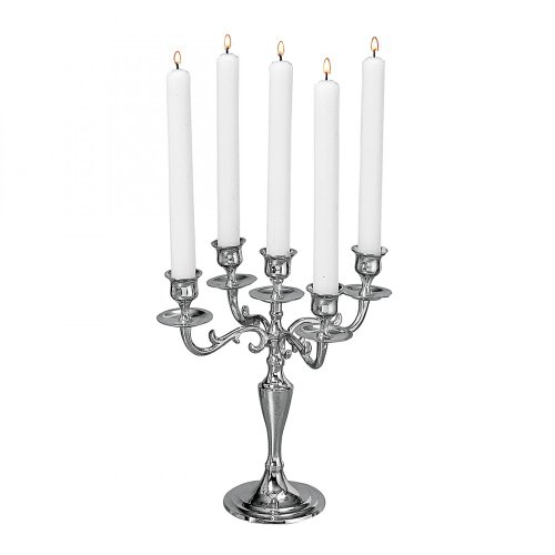 26 cm Candelabro Plata 5 brazos candelabro