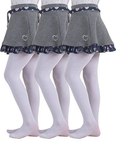 3 PARES DE MEDIAS OPACAS PARA NIÑA | PANTYS MICROFIBRA | 40 DEN | 3 PARES | NEGRO, BLANCO | 4/6, 8/10, 12/14 AÑOS | CALCETERÍA ITALIANA | (8/10 años, 3 Pares Blancos) 3 PARES DE MEDIAS OPACAS PARA NIÑA | PANTYS MICROFIBRA | 40 DEN | 3 PARES | NEGRO, BLANCO | 4/6, 8/10, 12/14 AÑOS | CALCETERÍA ITALIANA | (8/10 años, 3 Pares Blancos)