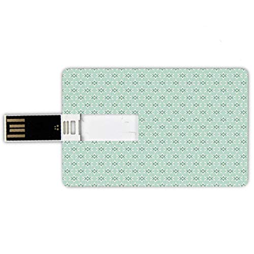 32GB Forma de Tarjeta de crédito de Unidades Flash USB Verde Estilo de Tarjeta de Banco de Memory Stick Estrellas Estilizadas Patrón Vintage Colores Retro Estilo Años 70 Decorativo,Verde Menta Hunter 32GB Forma de Tarjeta de crédito de Unidades Flash USB Verde Estilo de Tarjeta de Banco de Memory Stick Estrellas Estilizadas Patrón Vintage Colores Retro Estilo Años 70 Decorativo,Verde Menta Hunter