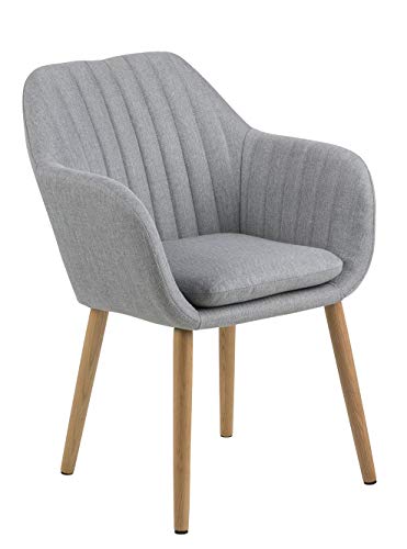 AC Design Furniture Silla Wendy, Gris Claro, 61 x 57 x 83 cm