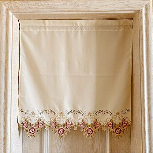 ACMHNC Cortina de Comedor Estilo Rústico, Cortina Corta Semitransparente Bordado Decoración de Ventanas para Cocina, Balcón, Sala de Estar Puerta 1 Pieza, Ancho 78 x Alto 82 cm ACMHNC Cortina de Comedor Estilo Rústico, Cortina Corta Semitransparente Bordado Decoración de Ventanas para Cocina, Balcón, Sala de Estar Puerta 1 Pieza, Ancho 78 x Alto 82 cm