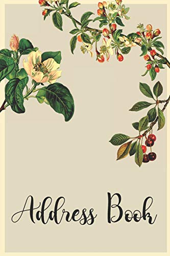 Address Book: Beautiful Floral Design with Organized Interior