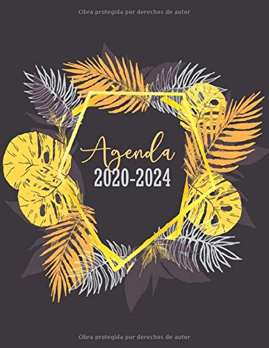 Agenda 2020-2024: A4 Calendario 54 meses | Planificador Semanal Mensual | Agenda Para la Productividad, Motivación y Lograr tus Metas | Julio 2020 a Diciembre 2024