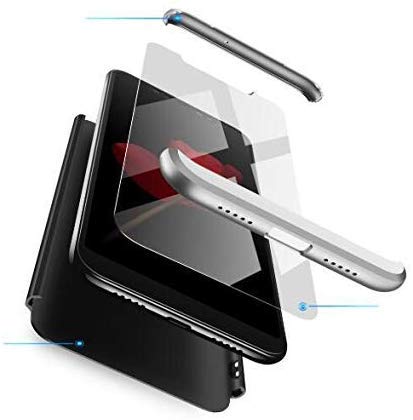 AKC Funda Compatible Samsung Galaxy S8 Plus Anti-Scratch,con 2 *Vidrio Templado Carcasa Prueba de Golpes Case,Hard Caja Cover-Plata Negro AKC Funda Compatible Samsung Galaxy S8 Plus Anti-Scratch,con 2 *Vidrio Templado Carcasa Prueba de Golpes Case,Hard Caja Cover-Plata Negro